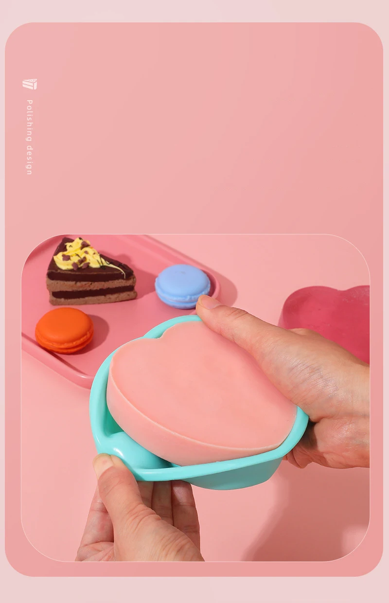 FAIS DU Silikon-Kuchenform, Herz-Kuchen-Schicht-Set, Silikon-Backform für Backwerkzeuge, Regenbogen-Kuchen und Mousse, leicht zu entformen – Detail 6