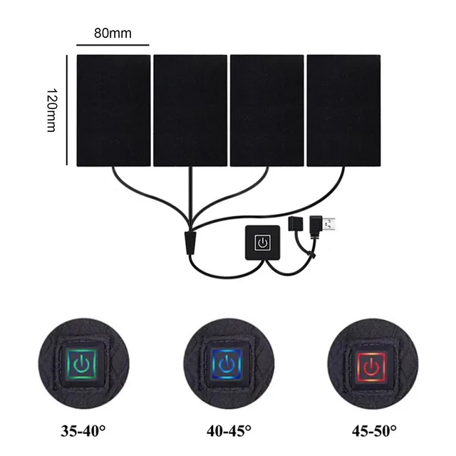 Usb Elektromos Kendő Fűtés Test Melegítés Azonnali Hő Biztonságos Anya Apa Idősek Ajándéka H88F - Image 5