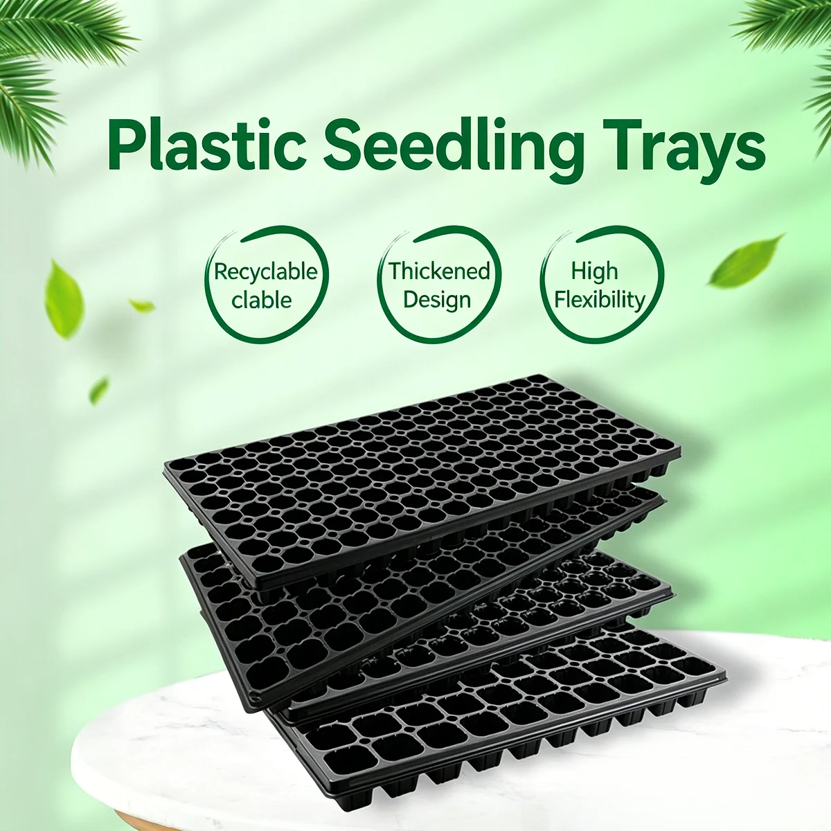 5/10pcs-200-hole seedling tray, plastic cup planting tool, nutrient pot, vegetable breeding and cutting box, agricultural tray.