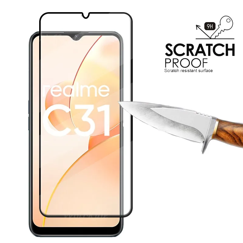 COVER CUSTODIA PER REALME C25Y 2021 + PELLICOLA VETRO TEMPERATO
