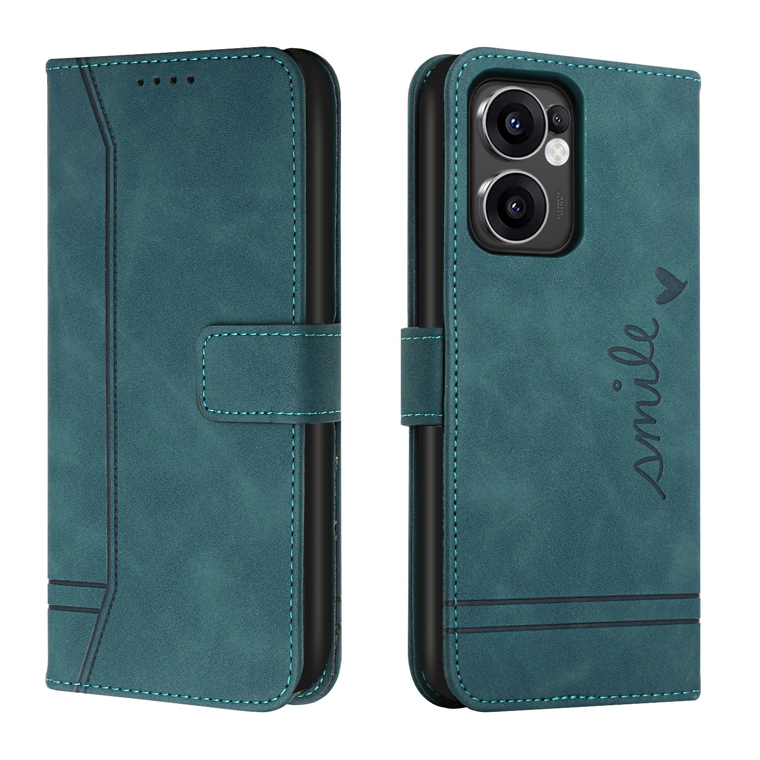 Magnetic Book Flip Wallet Case