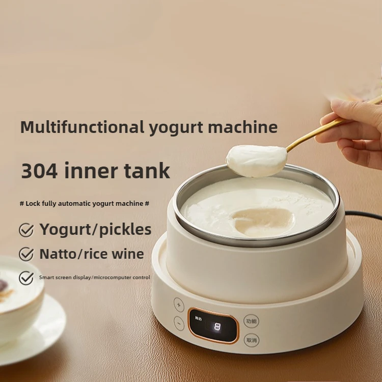 Convenient Home Fermentation Machine for Making Natto, Rice Wine, Kimchi, Yogurt-All in One & Stainless Steel Inner