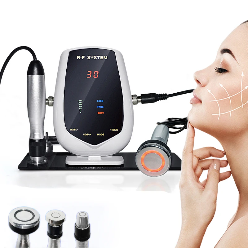 5MHz 3-IN-1 RF Tripolar Face&Eye&Body Radio Frequency Skin Lifting Body Slimming Machine Neck Wrinkle Double Chin Removal V-Line