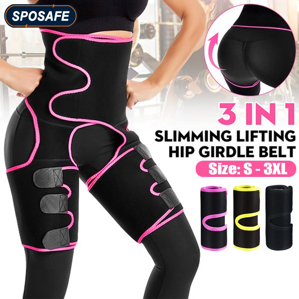 3Pcs/Set Waist Thigh Belt and Arm Belt for Women Weight Loss Butt