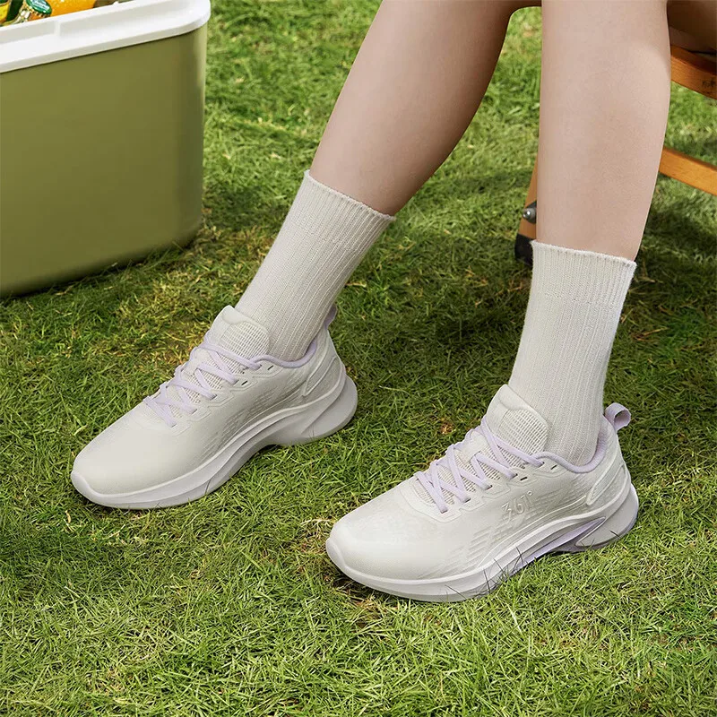 361 Degrees Women's Running Sports Shoes Shock Absorption Rebound All-match Fashion Comfortable Q Bomb Sneakers Female 682412233