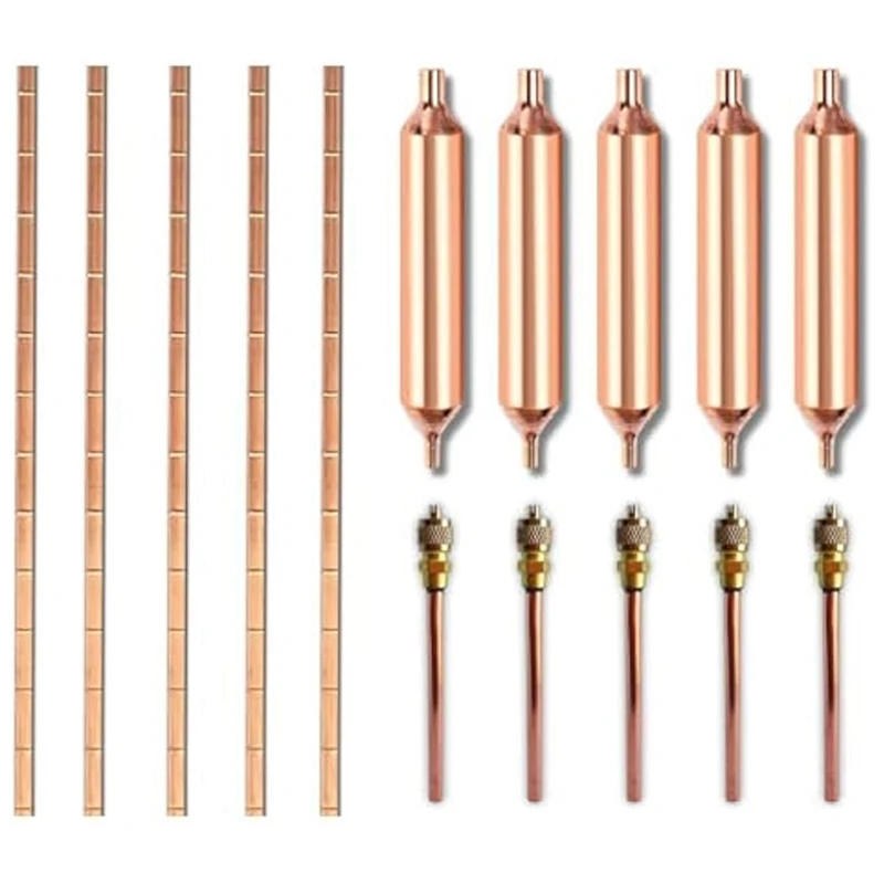 

Фильтр-сушилка для холодильника, 15 шт., инструмент для ремонта кондиционера воздуха, клапан доступа для сушилки фильтра холодильника 1/4 фосфор