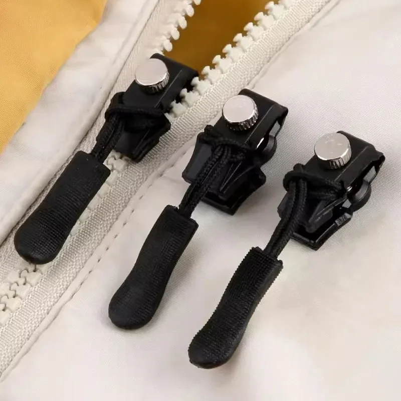 Description Picture 2 of item1/50Pcs Detachable Zipper Head Universal Instant Free Sewing Repair Kit Slider Replacement Zipper for Clothes Bags Accessories