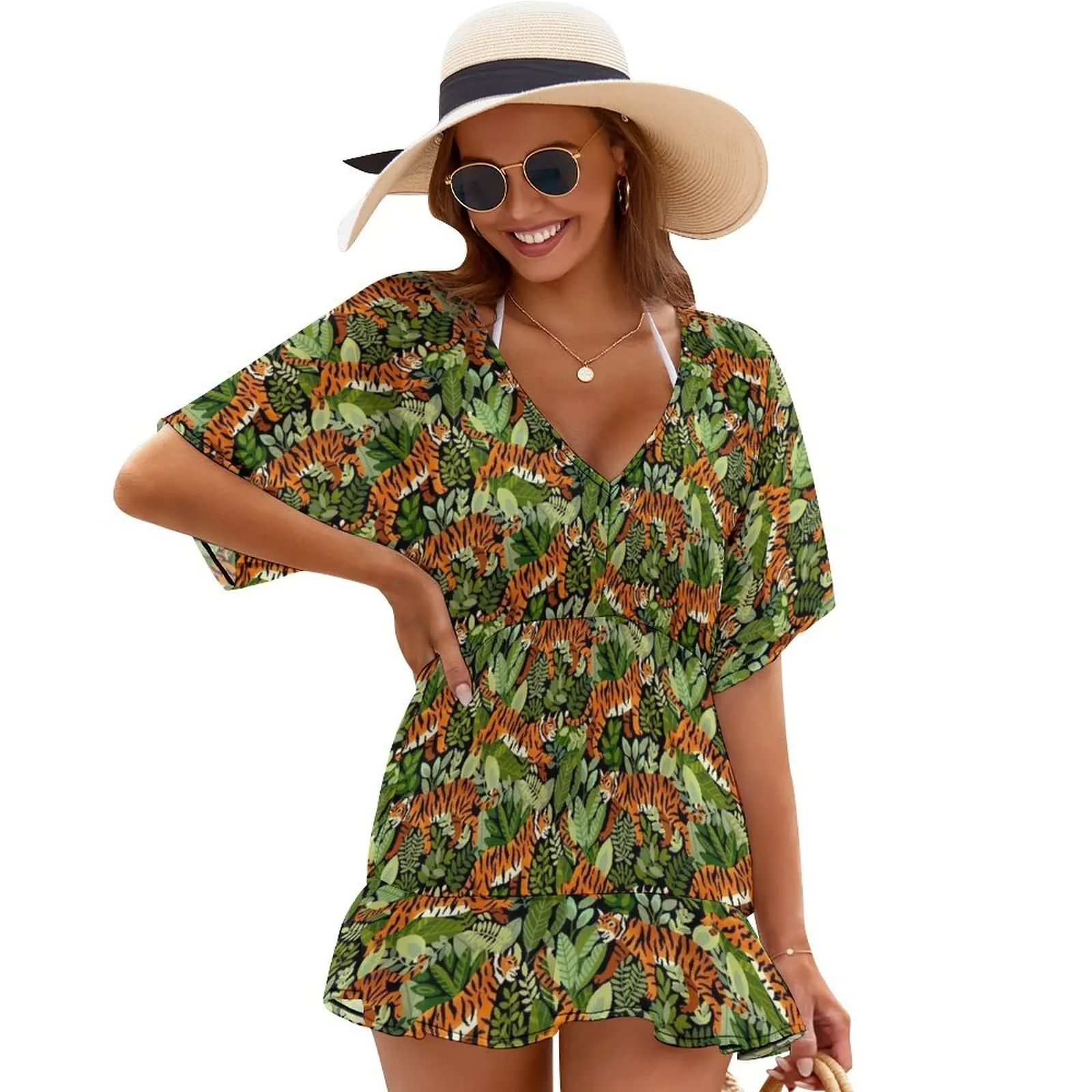 

Bengal Tiger Jungle Cover Ups Dress women Clothing