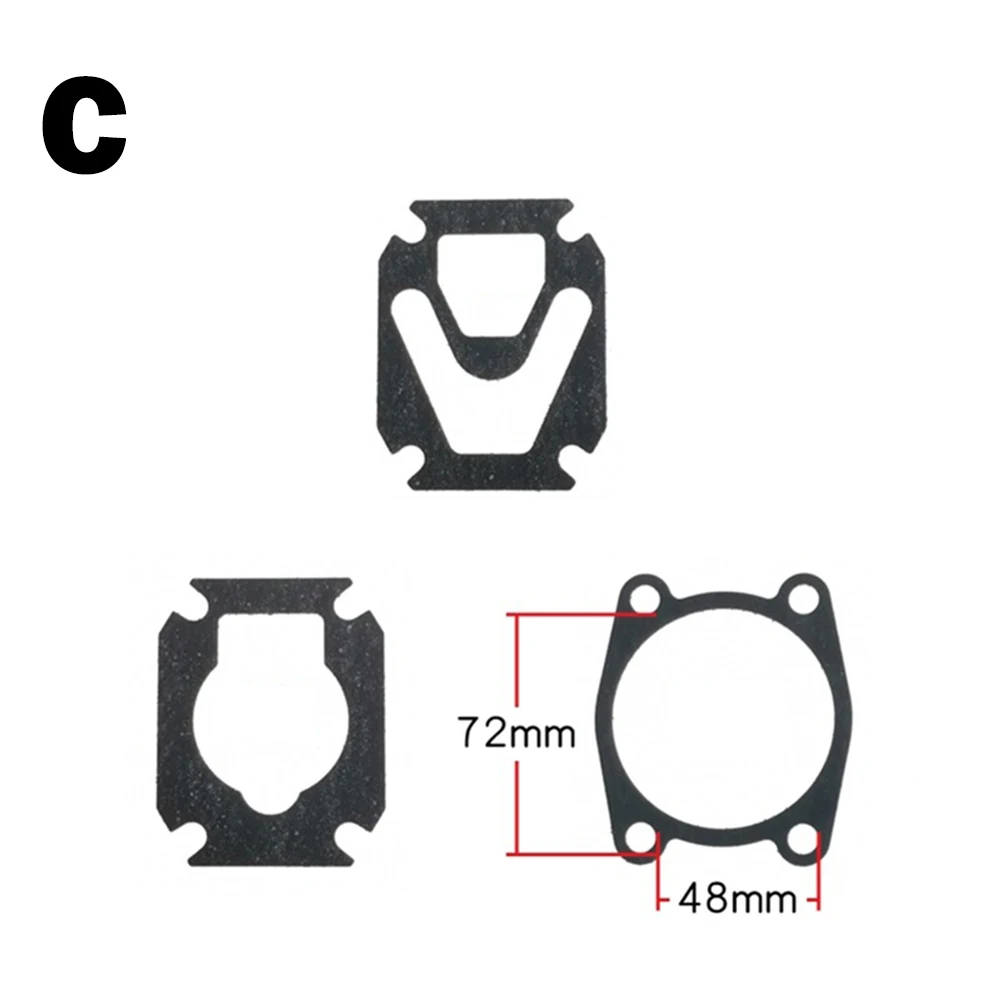 3 PCS Air Compressor Cylinder Head Base Gasket Set Of 3 Seal Valve Plate Thicken Cylinder Head Paper Gasket Oil Air Pump Parts