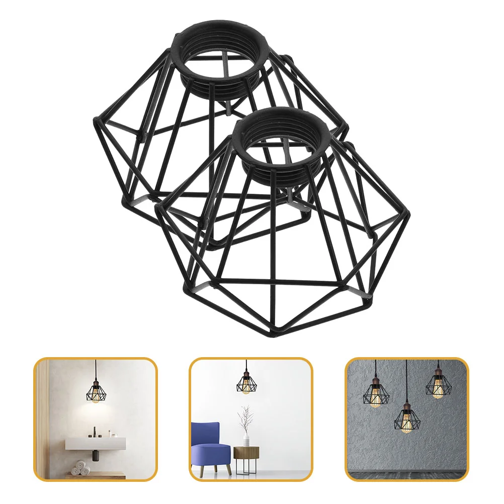 

Hanging Lighting Cord Fixture Metal Retro Chandelier Lantern Exquisite Lampshade