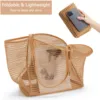 Mesh single shoulder tote bag for women, hand-held for washing, swimming, clothing storage, beach bag 2