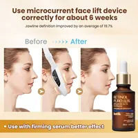 Appareil de beauté électrique EMS pour lifting du visage, 6 modes, 8 niveaux, micro-courant, masseur facial raffermissant, élimination du double menton, soin de la peau 7