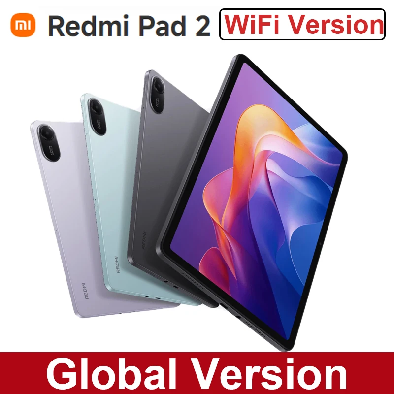 Global Version Xiaomi Redmi Pad 2 Wifi Advanced Helio G100-Ultra 11" 2.5K crystal-clear display 18W fastcharging 9000mAh Battery