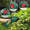 2 IN 1 Cordless Electric Hedge Trimmer 20000RPM Handheld Cordless Household Shrub Weeding Pruning Lawn Mower Weeding Garden Tool 6