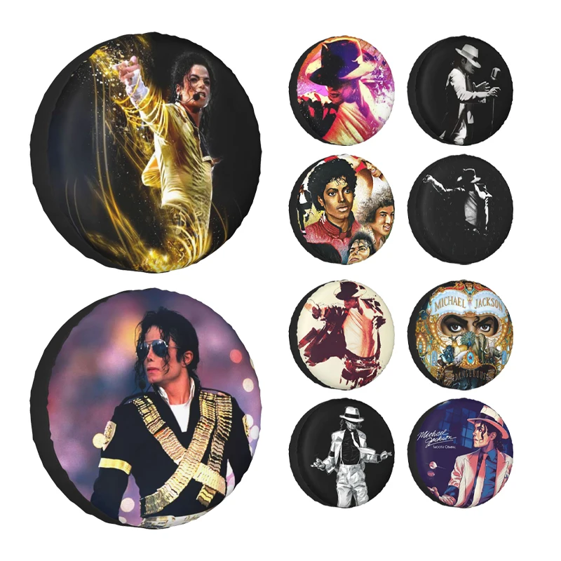 

Michael Jackson Tire Cover Wheel Protectors Weatherproof Universal for Jeep Trailer RV SUV Truck Camper Travel Trailer