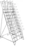 20 Tiered Black Wire Magazine Rack,Free Standing Floor Fixture with 20 Stacked Pockets,for office,livingrom,home 3