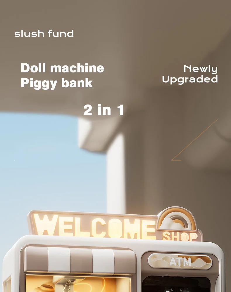 Doll Catcher Atm Claw Machine – 2-In-1 Toy Grabber &Amp; Pretend Play Bank Fun