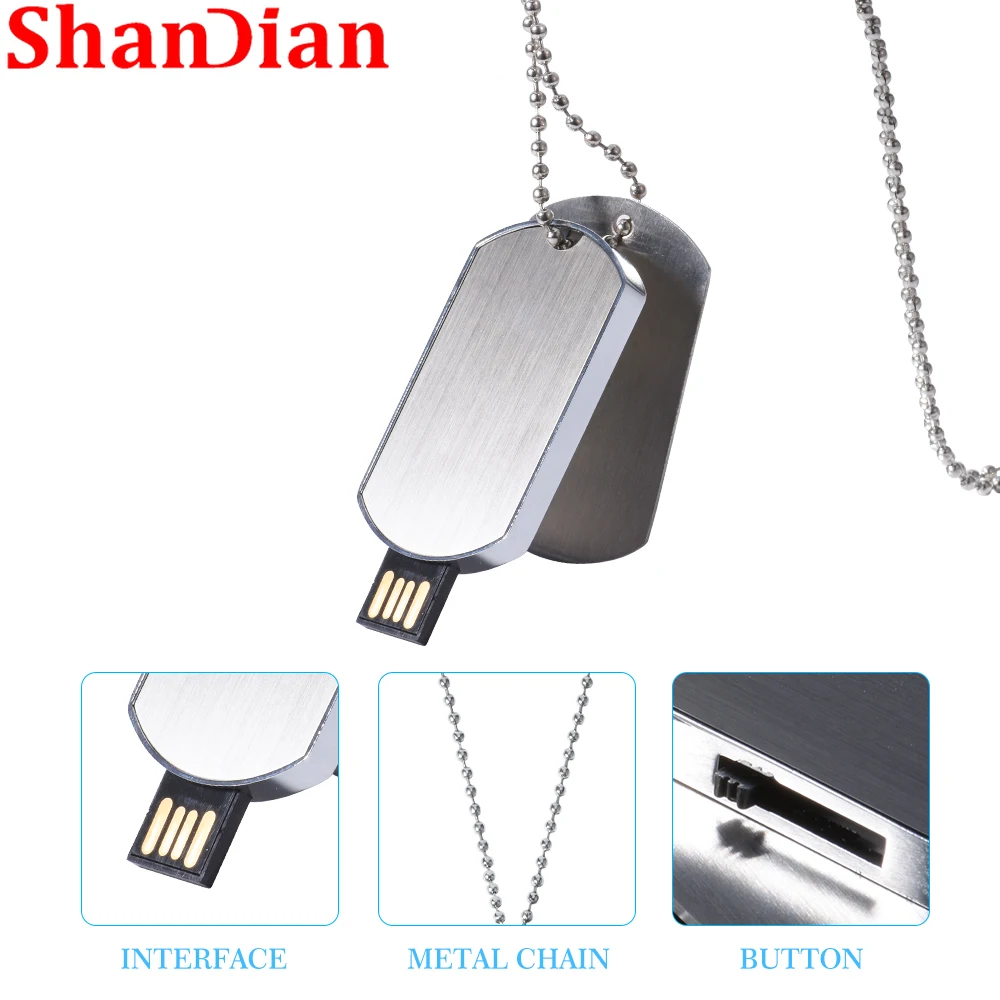 Shandian Free Custom Logo Mini Metal Usb Flash Drive 2.0 Pen Drive 8G U Disk 32Gb Chiavetta Usb Ad Alta Velocità 64Gb Memory Stick Girl Gift