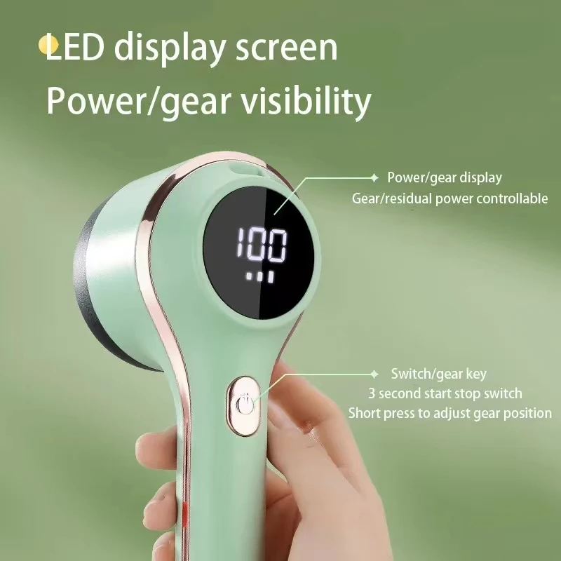 Lint Remover For Clothing Hair Ball Trimmer Fuzz Pellets Clothes Sweater Fabric Shaver with LED Digital Electric Fluff Lint 4