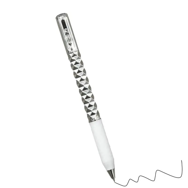 

Ручки для книг и подписей, гелевая ручка 0,5 мм, быстросохнущая черная чернила, ручка для работы, Геометрическая деформация, высококлассная эргономичная деловая ручка для