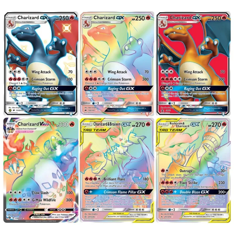 

Pokémon English Version Charizard Gather NO1 Animation Characters Self Made Flashcards Anime Classics Game Collection Cards Toy