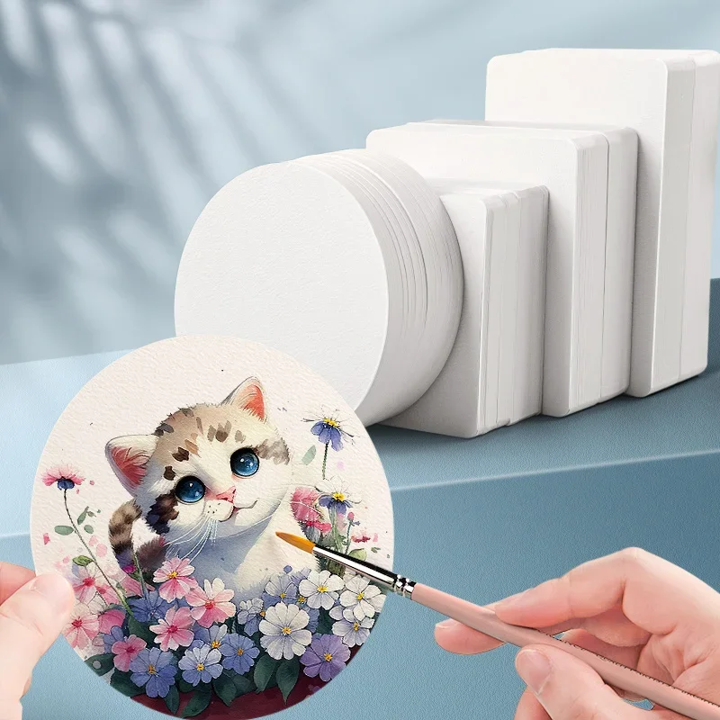 Watercolor Paper 50/100Pcs Watercolor Paper Cards For Painting