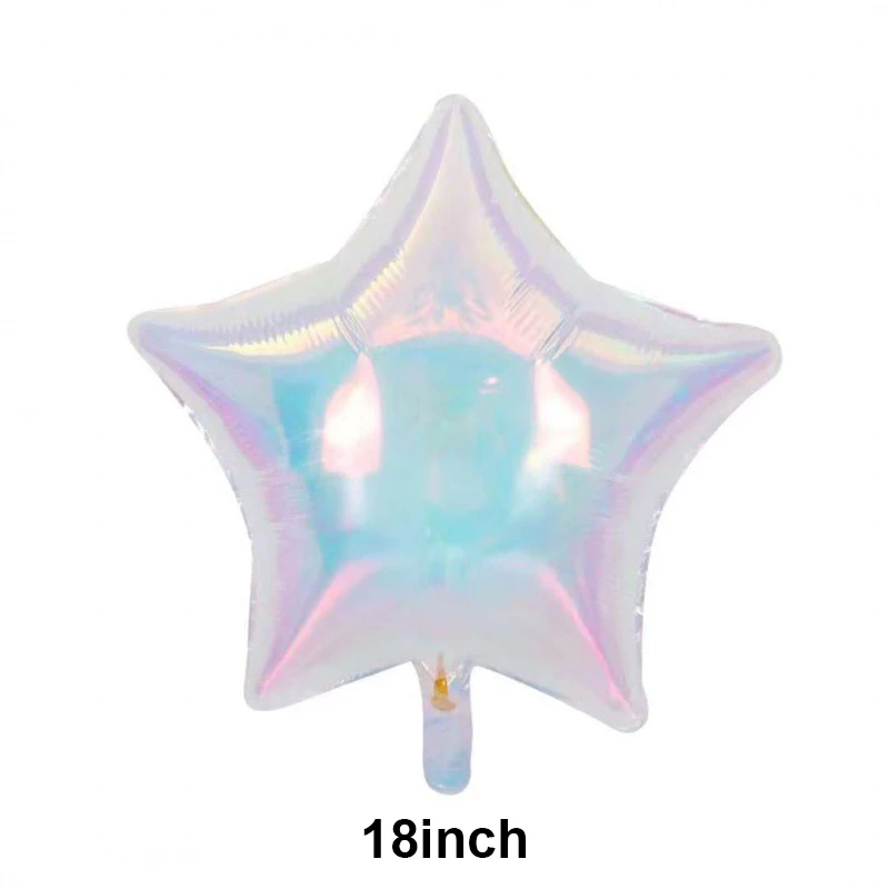 8 Palloncini Colorati A Forma Di Farfalla – Decorazioni Per Compleanno In Alluminio Con Stelle E Cuori - 2