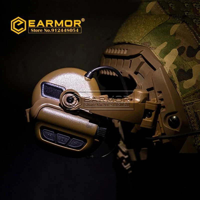 Earmor M16 Mark3 Milproヘッドセットアークレールアダプターアタッチメントキットform31x M32x M31 Mark3 M32 Mark3ミリタリーヘッドセット 戦術的なヘッドセット アクセサリー Aliexpress