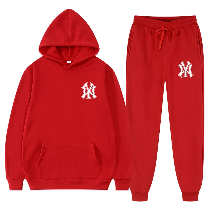 2022 Winter Brand Tracksuits Men's Sets Long Sleeve Pullover + Jogging Trousers 2pcs Sets Fitness Running Suits Sportswer Male 4
