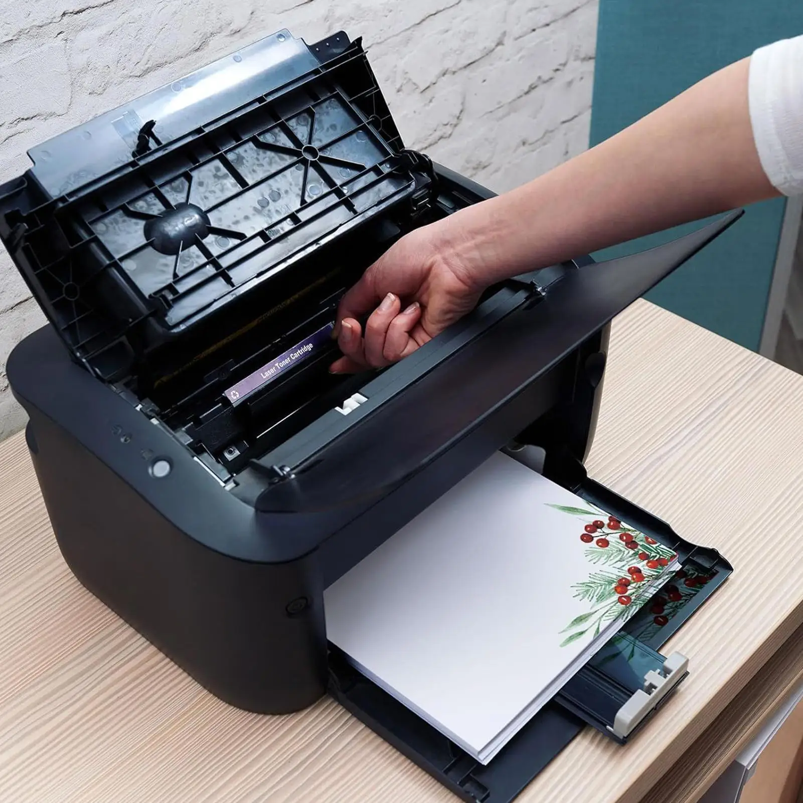 크리스마스 편지지 종이 50개 축제 테두리 디자인 시트 휴일 편지지 종이 편지 메모 작성용 웨딩