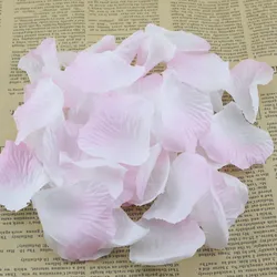Royal Blue Sapphire Silk Flower Petals for Elegant Wedding and Banquet Decor (White Pink)