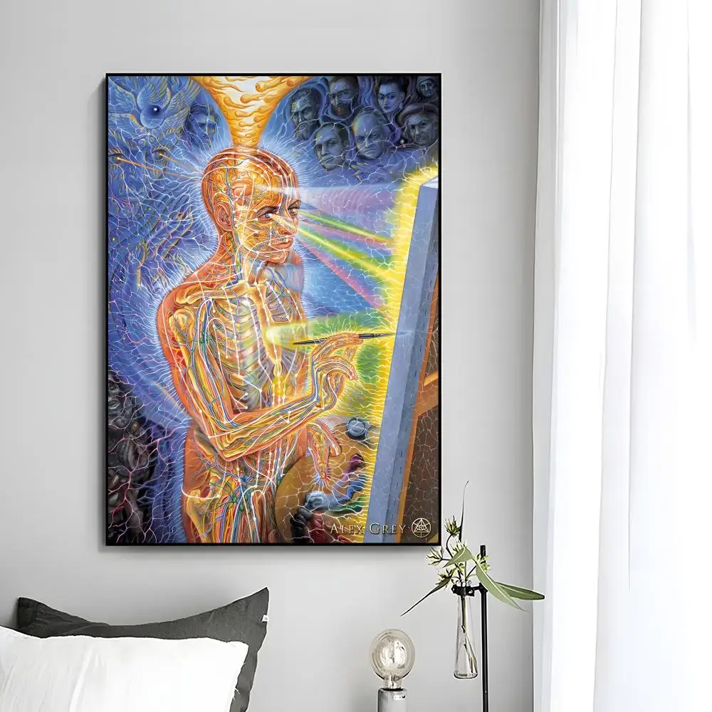 Visionary Art Poster by Alex Grey - Decorative Mural Wall Art