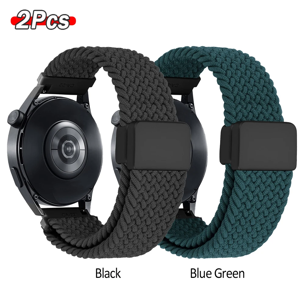 Magnetic Buckle Braided Nylon Watch Strap Bracelet