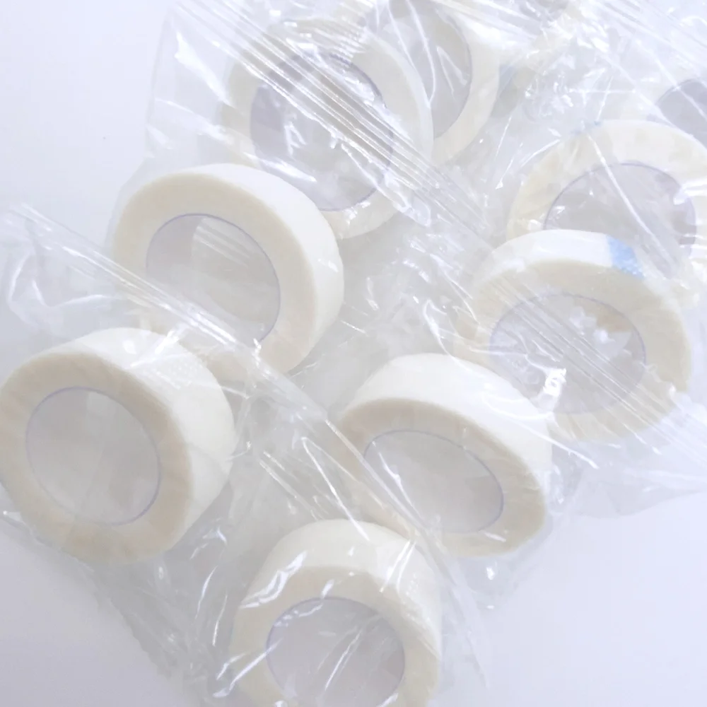 30 Rolls 9M Eyelash Tape Non-woven Eyelash Extension Paper Tape Breathable Wholesale Adhesive Patches Under Eye Pad