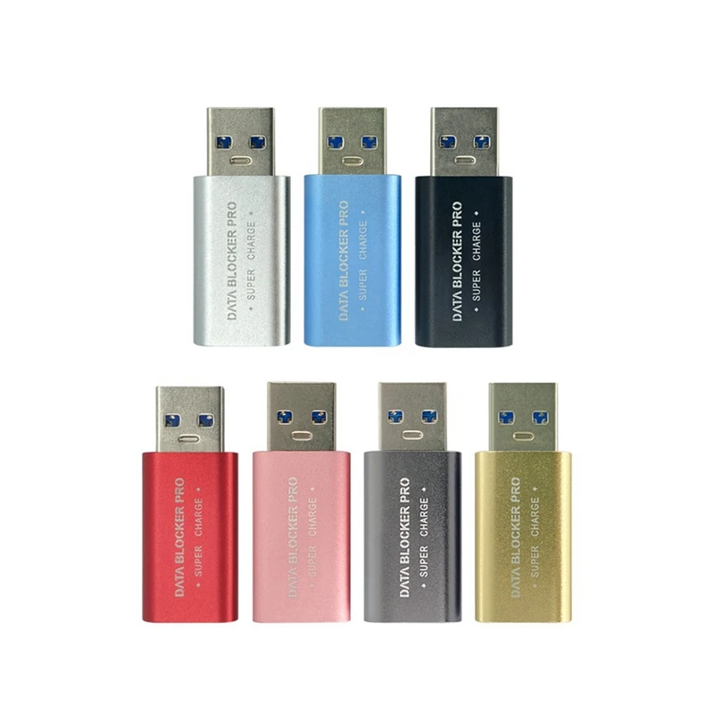

Блокировщик данных USB 7 шт., блокировщик синхронизации данных USB3.0 только для быстрой зарядки, защищает от угона сока, отказ от взлома