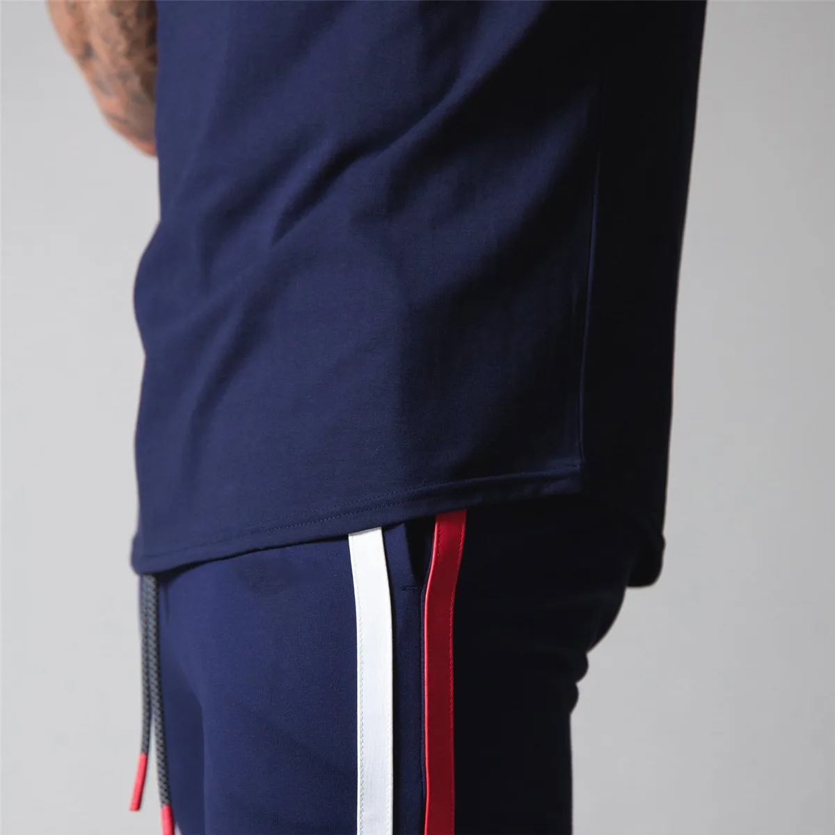 Men Running Sport Skinny T-shirt Short Sleeve Cotton Tee for Gym Fitness Summer Male Bodybuilding Training Workout Apparel sport t shirt short sleeve t shirt running t shirts running t shirt fitness clothes