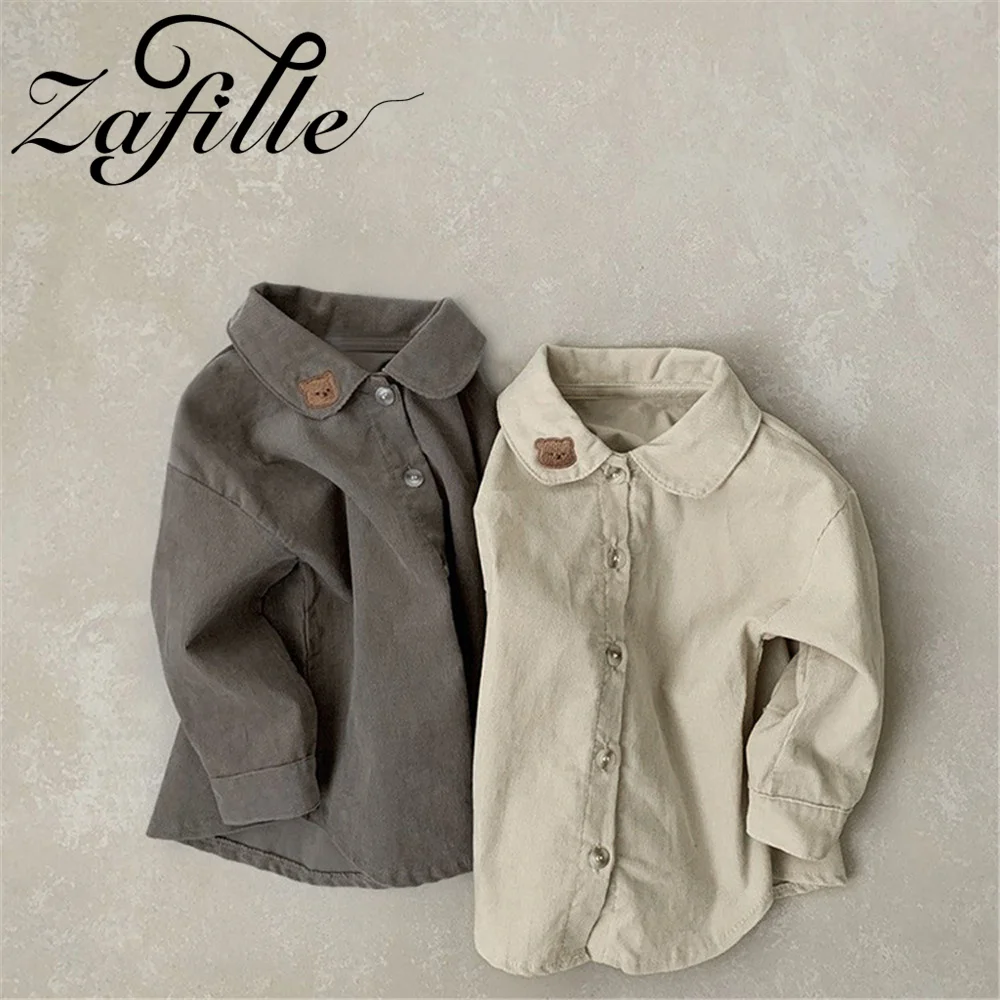 ZAFILLE Solid Shirts For Baby Boys Spring Autumn Kids Newborn Clothing Hot Sale Infant Boys Outfits Casual Toddler Baby Top