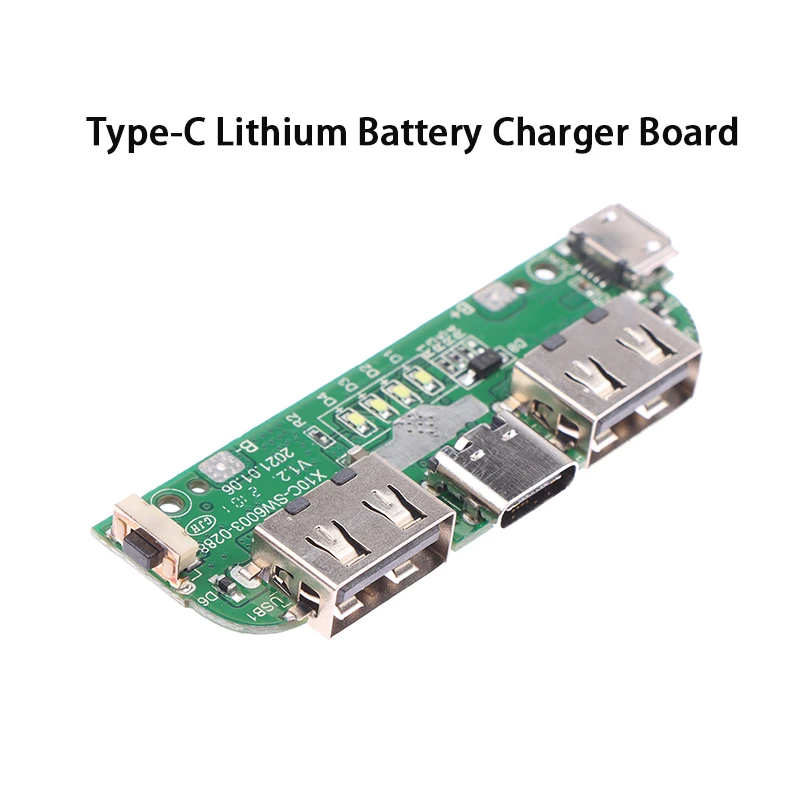

Высококачественная плата зарядного устройства с двумя USB-портами типа C, печатная плата SW6003, мобильный внешний аккумулятор, аксессуары «сделай сам» для телефона