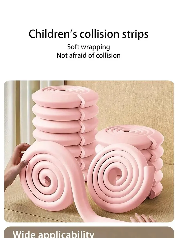 2M Kinderstoßstangenstreifen Baby Sicherheitsstoßstangenstreifen Tisch Sicherheitskante Couchtisch Eckenschutzstreifen – Detail 1