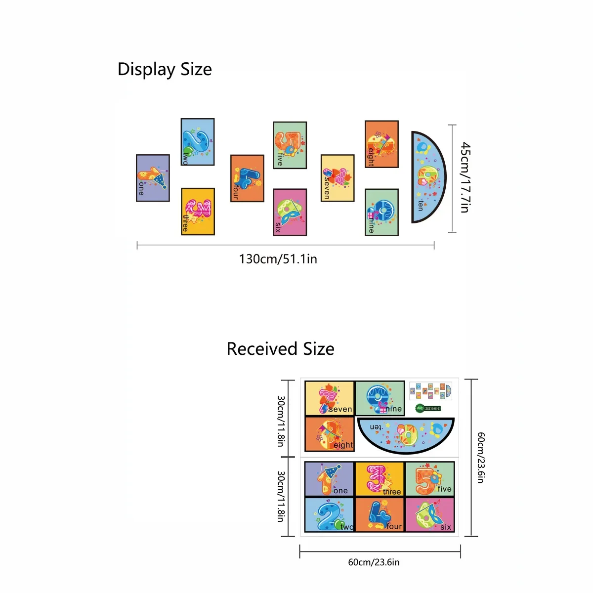 Kids Game Floor Stickers Cartoon Digital Grid Hopscotch Jump Plaid Number Indoor Playroom Decals Baby Room Home Decor