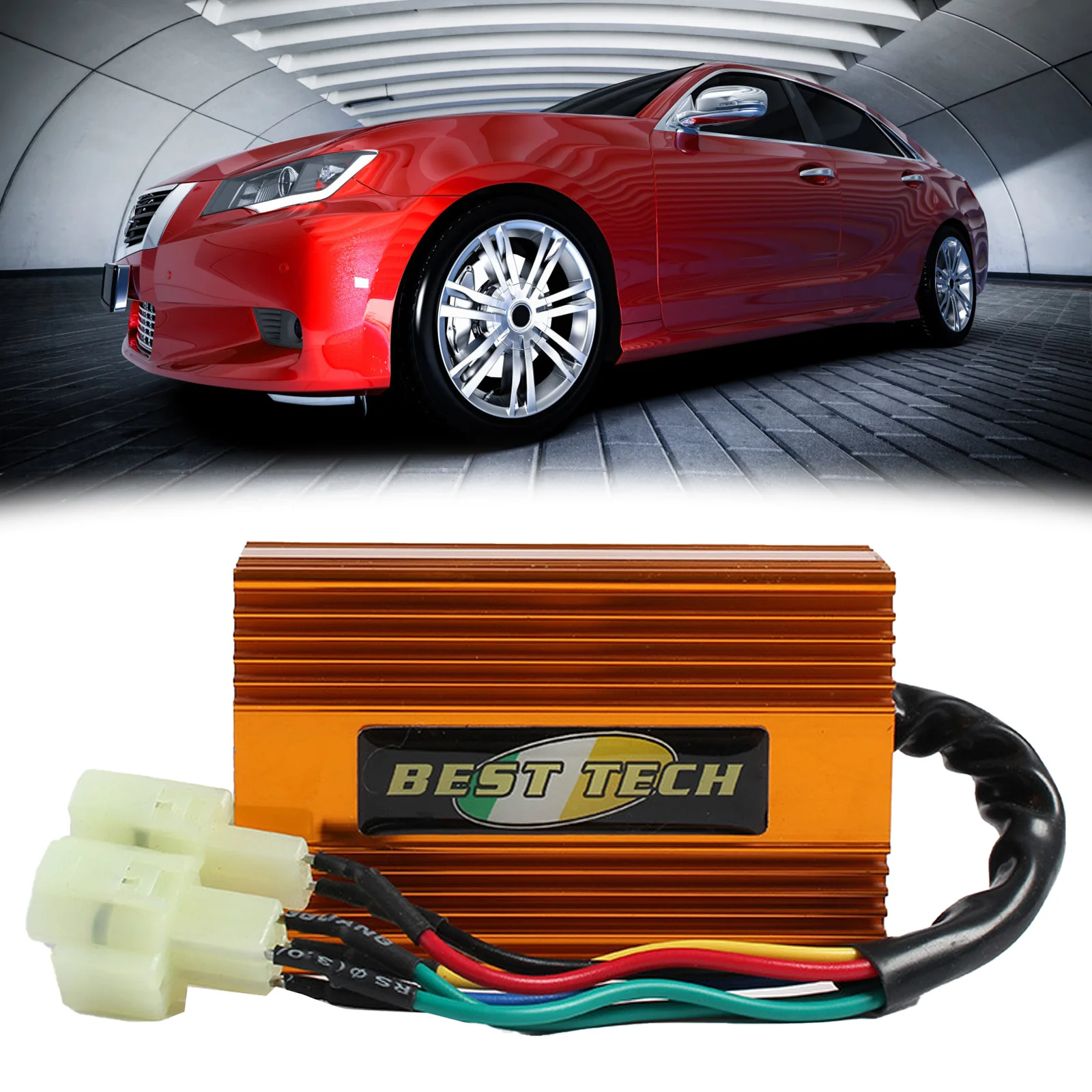 

2023 New 1Pc 6Pins DC CDI Box Gold Racing CDI High Performance 6 pin DC Igniter For GY6 50CC 125CC 150CC