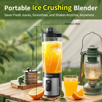 600ML Portable Ice-Crushing Blender – High-Speed Smoothie & Shake Maker 1