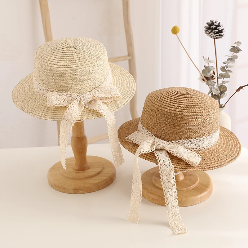 Baby Sun Hat Child Summer Sun Hat Bucket Cap Simple Straw Hat Beach Outing