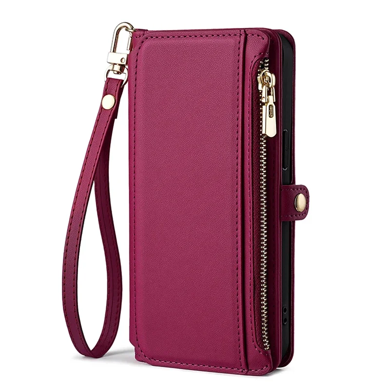 Flip Cover Zipper Wallet Phone Case