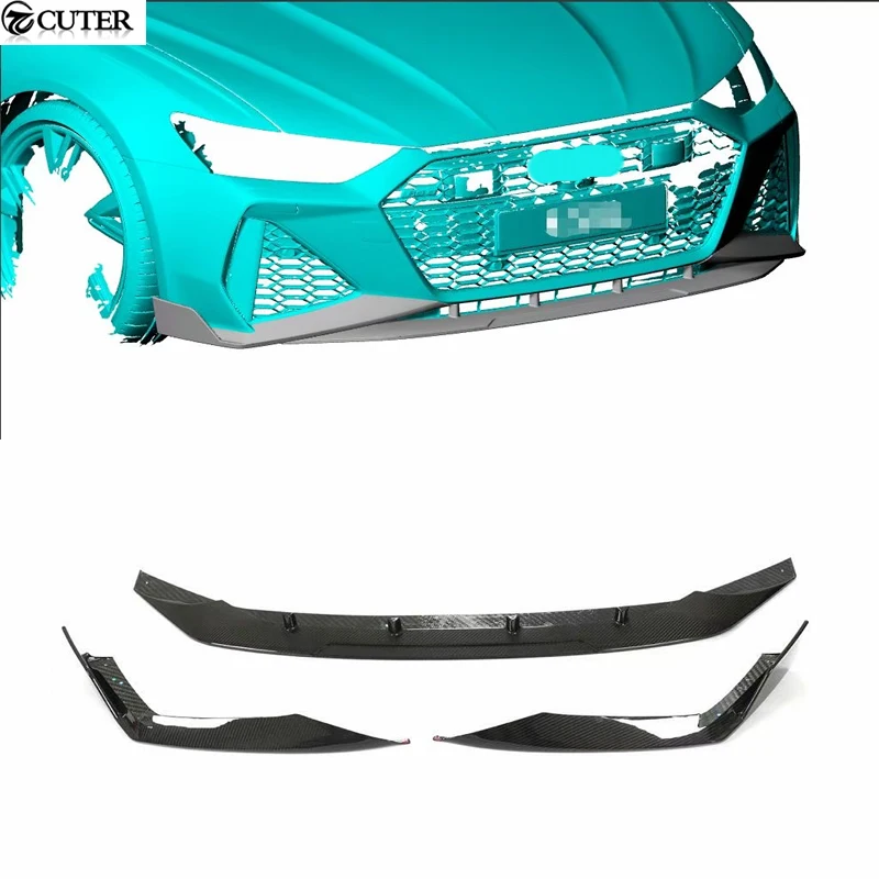 Rs6 C8 Splitter Per Paraurti Anteriore In Fibra Di Carbonio A Secco Per Kit Carrozzeria Audi Rs6 C8 2020