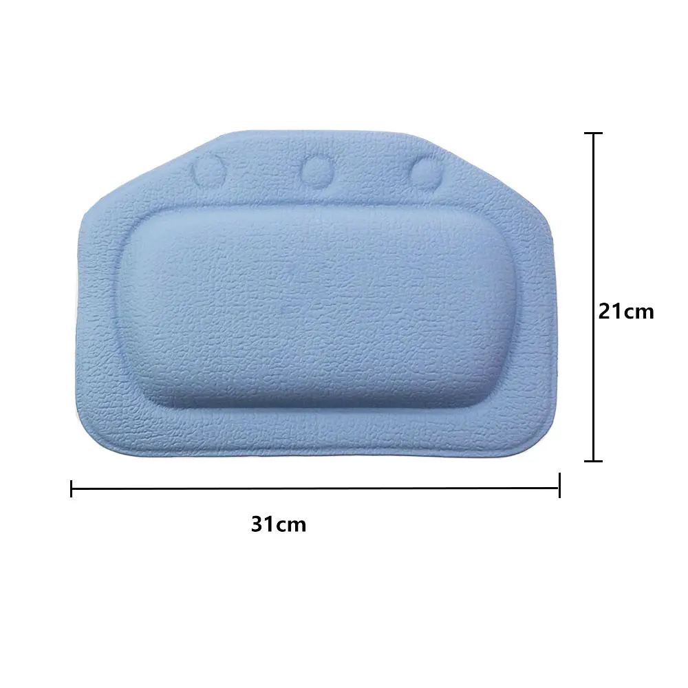 21*31cm Neck Bathtub Cushion SPA Bath Pillow Soft Headrest With Suction Cup Bathroom Supplies Bath Accessories bath pillow