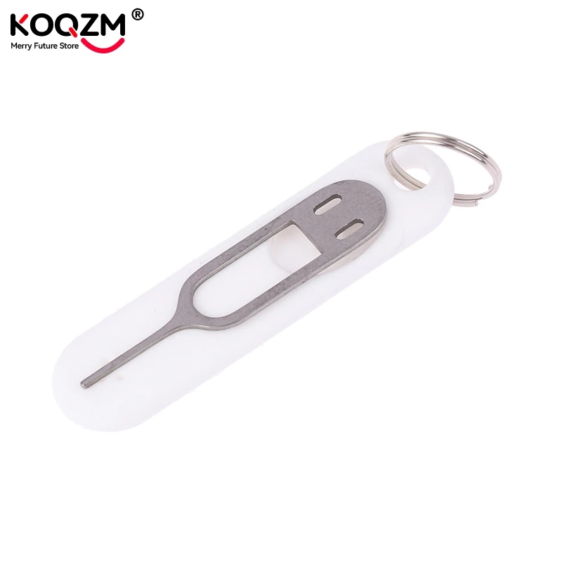 

1pc Anti-Lost Sim Card Eject Pin Needle With Storage Case Universal Mobile Phone Steel Ejector Pin SIM Card Tray Opener Keyring