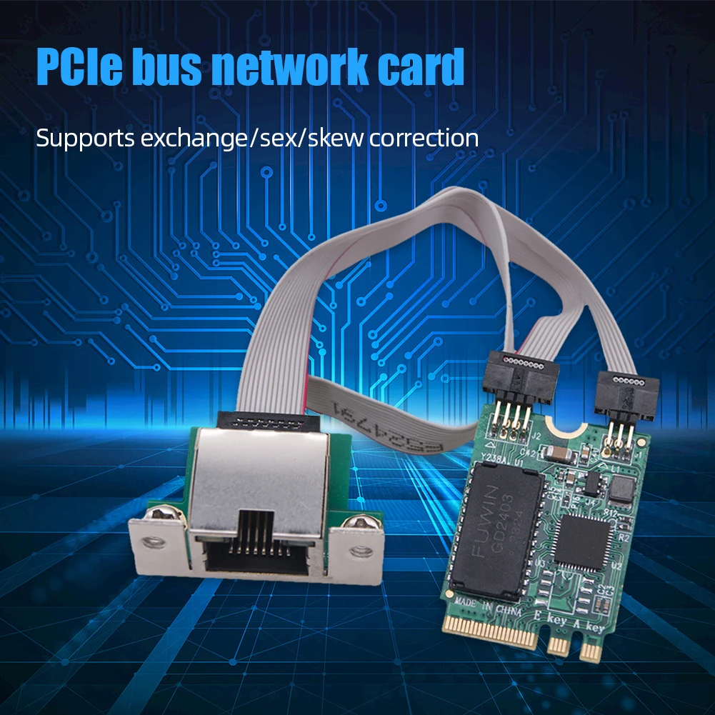M.2 기가비트 이더넷 네트워크 카드 RTL8125BG 칩 M2 RJ45 네트워크 어댑터 미니 PCIE PCIE 버스 네트워크 카드