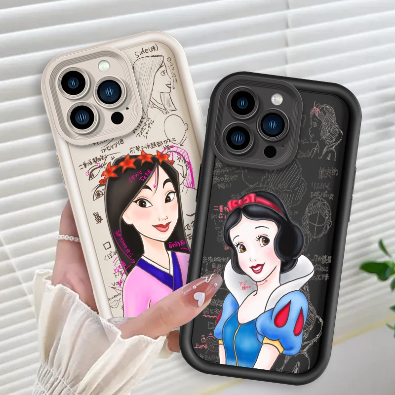 Disney Mulan Snow White Eye Ladder Per Apple Iphone 15 14 13 12 11 Xs Xr X Pro Max Plus Cover Phone Case