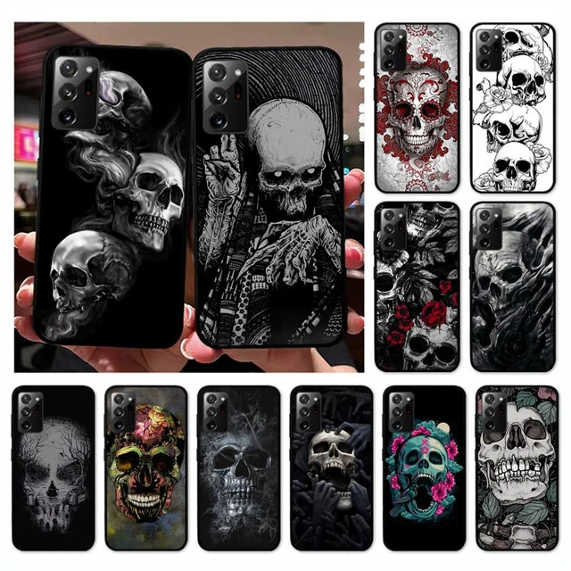 Gothic Fashion Skull Phone Case For Samsung Galaxy Note 10Pro Note20ultra  note20 note10lite M30S Coque - AliExpress